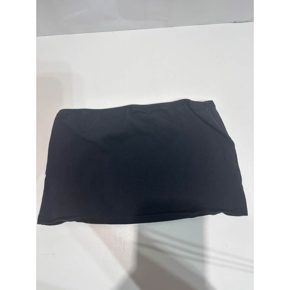 Forever 21 Tube Top M Black Strapless Jersey Knit Stretch Basic boho y2k